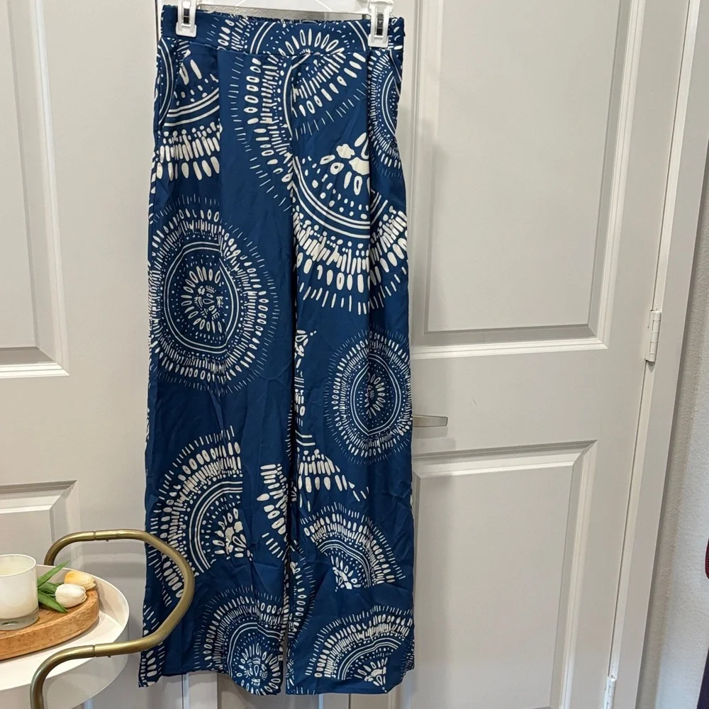 NWT Cupshe Patterned Palazzo Pants - Picture 1 of 9
